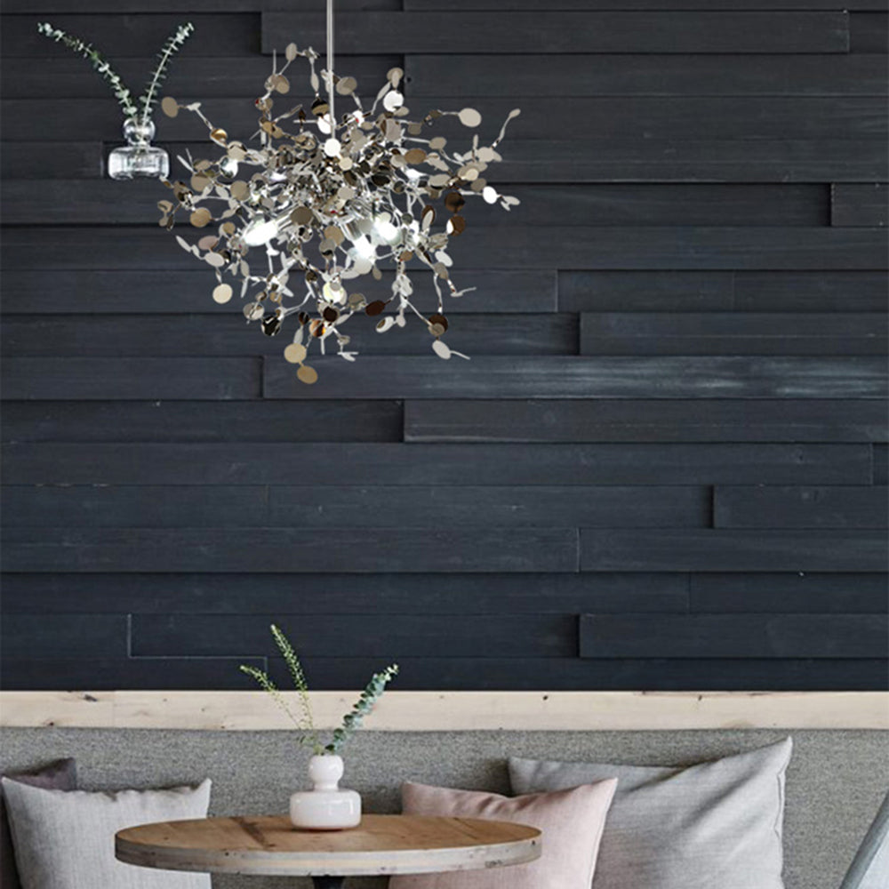 Tokumik Artsy Classy Cluster Fireworks Pendant Light, Stainless steel