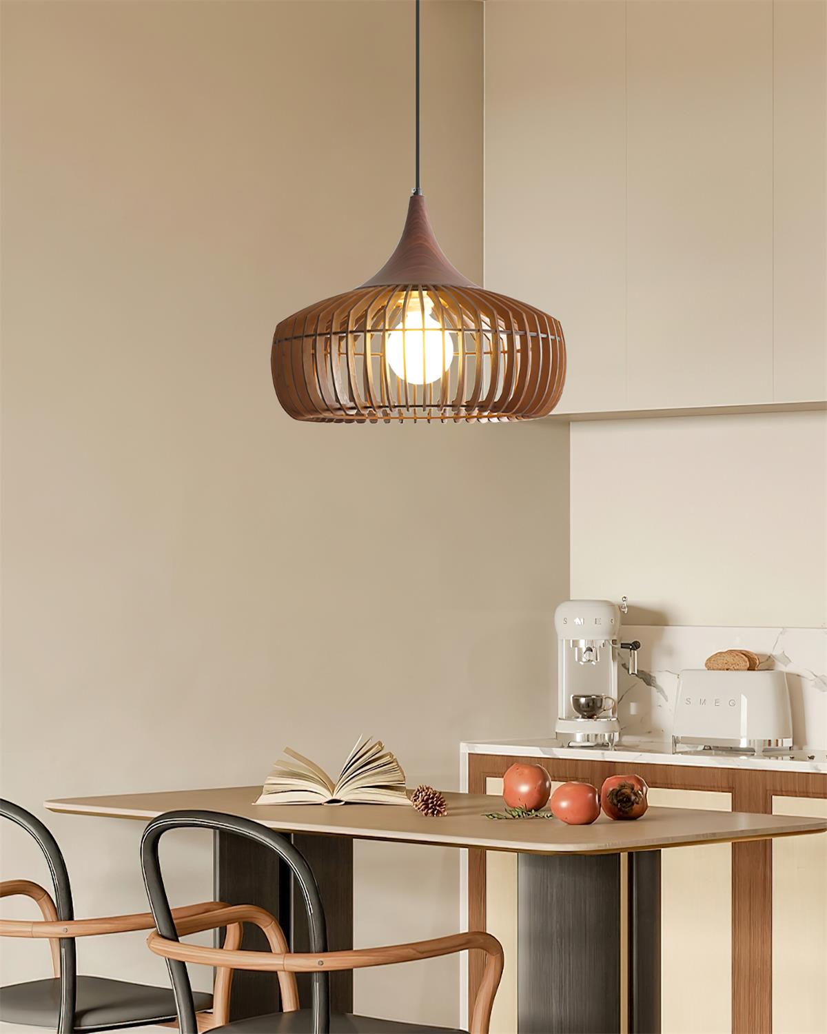 Vexo Natural Bamboo Rattan Pendant Light
