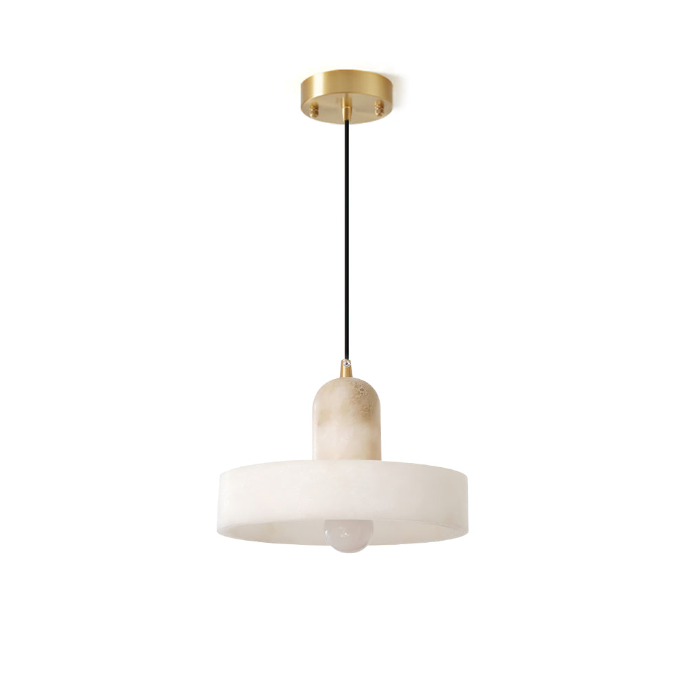 Avenorine Disc Orb Alabaster Pendant Light