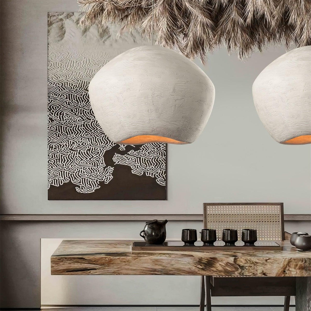 Aursore Modern Minimalist Nordic Dome Composite Pendant Lamp