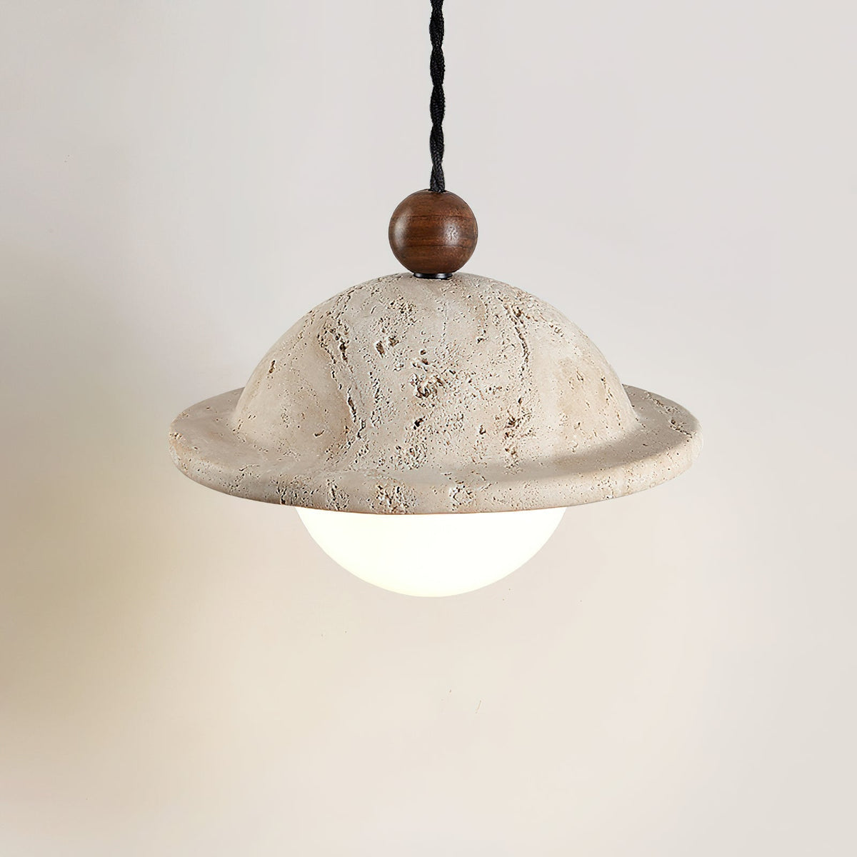 Noreaya Donut Pendant Light Travertine