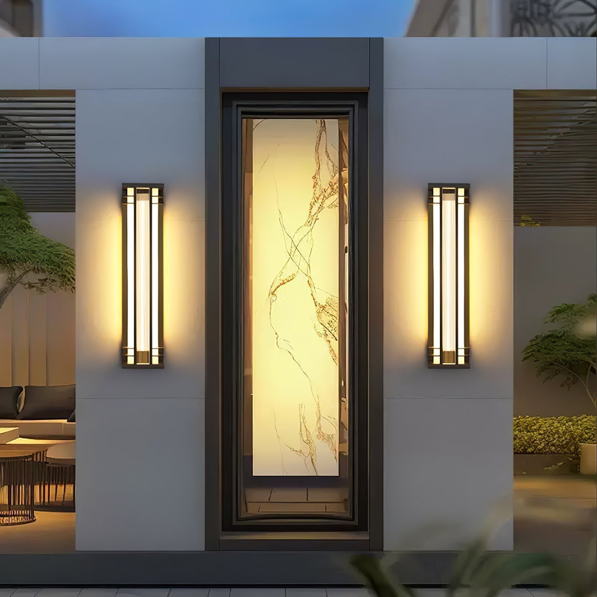 Nevenor Unique Double Axis Outdoor Wall Lamp