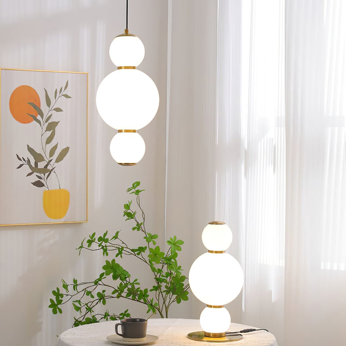 Frankie Minimalist Glass Pendant Light