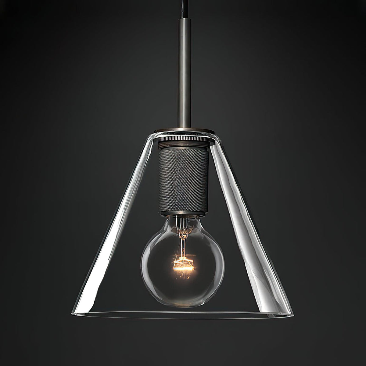 Pendant Lamp Brass Minimalist Metal Fixture for Dining or Kitchen
