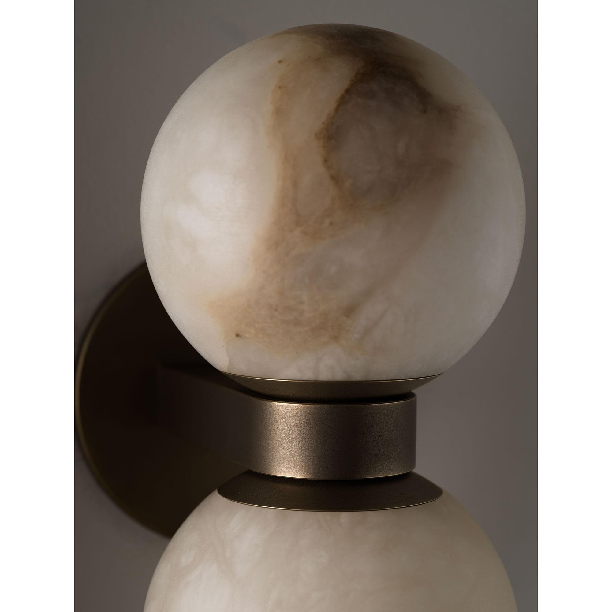 Lush Globe Alabaster Wall Lamp