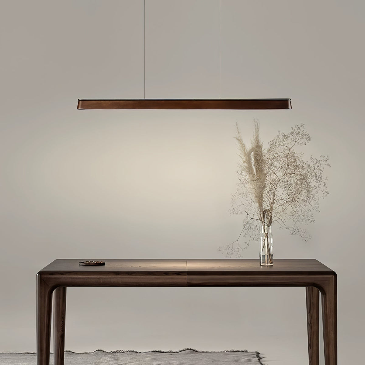 Zura Industrial Wood Linear Pendant Lamp