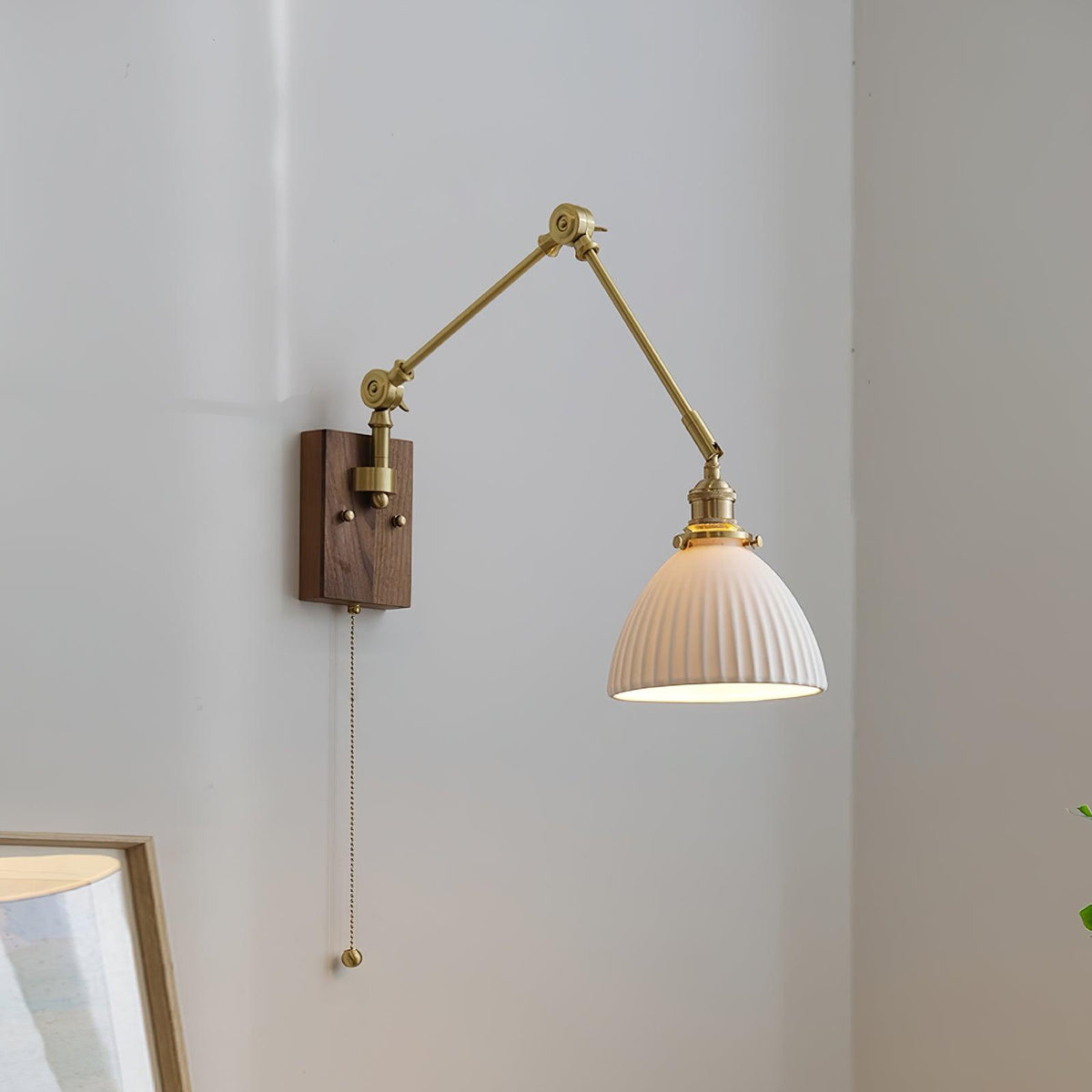 Vetra Vintage Adjustable Swing Arm Wall Lamp