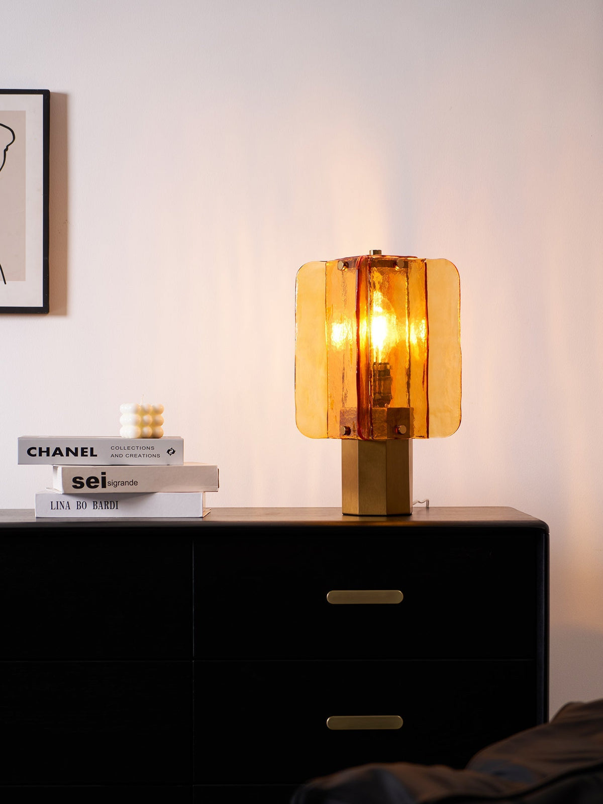 Yentix Glass Table Lamp