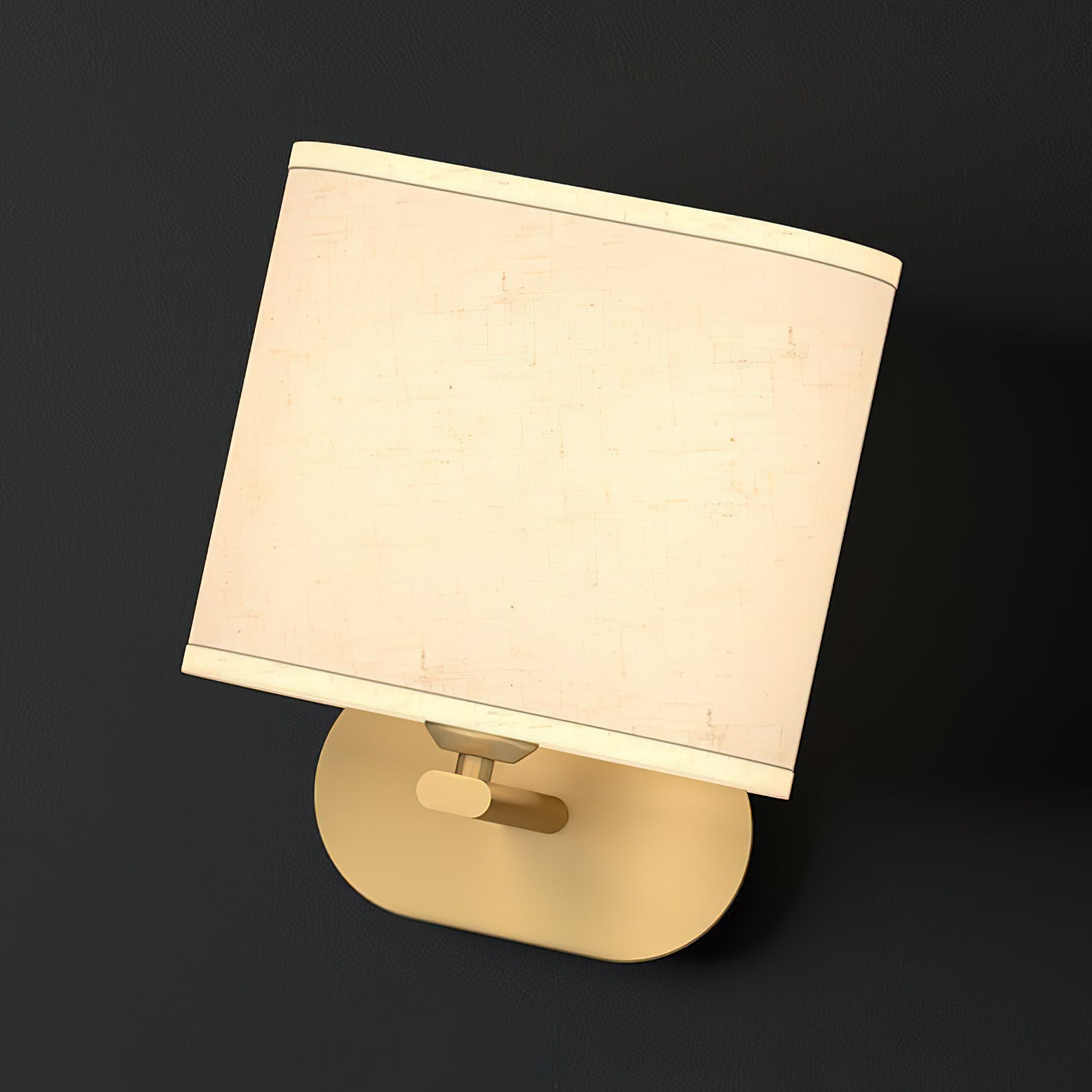 Myth Brass Fabric Wall Lamp