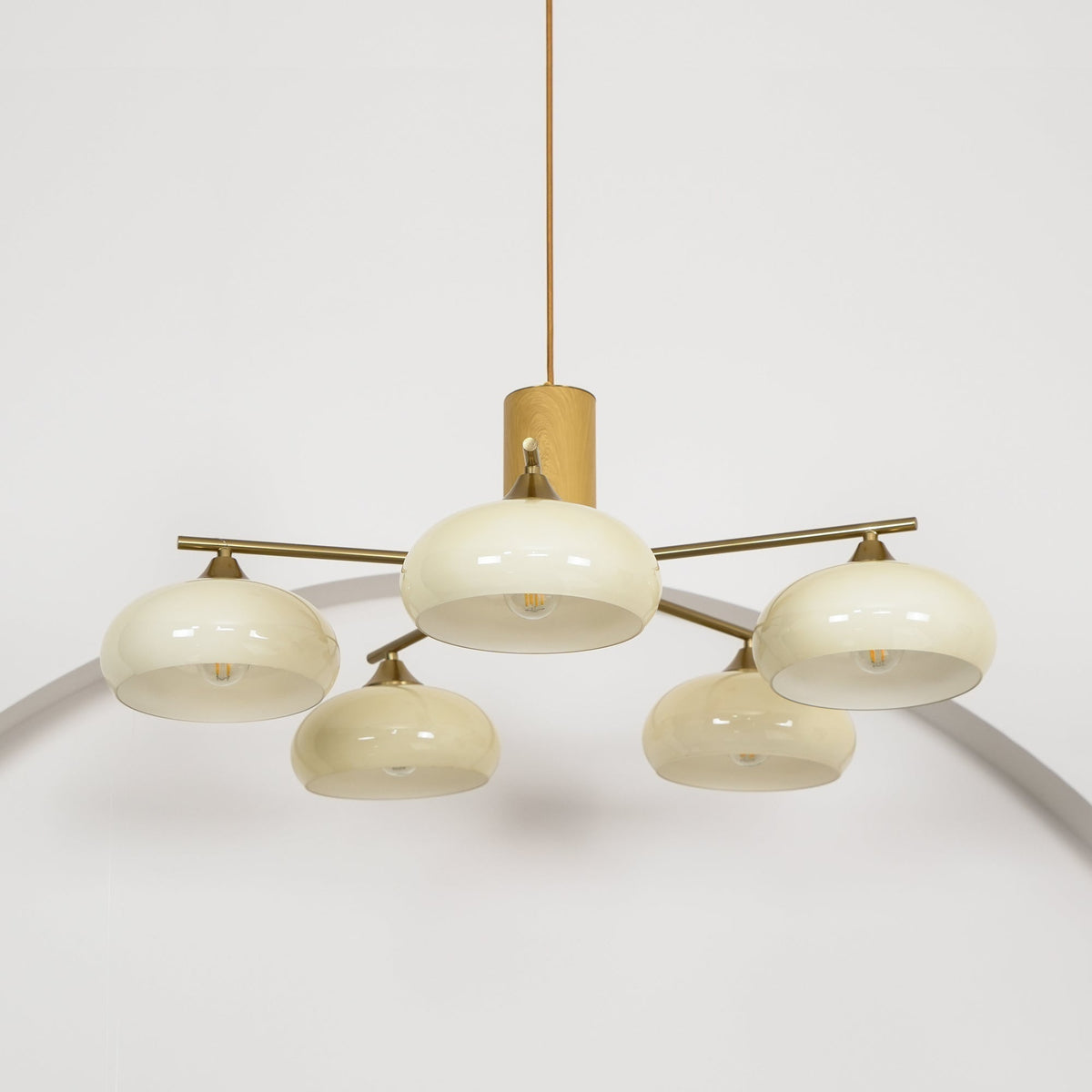 Pinaber Glass Persimmon Chandeliers