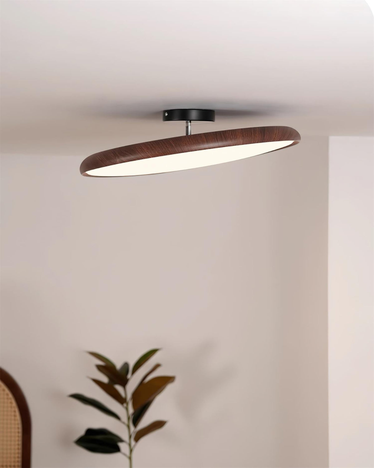 Aira Oval Semi-Flush Ceiling Light