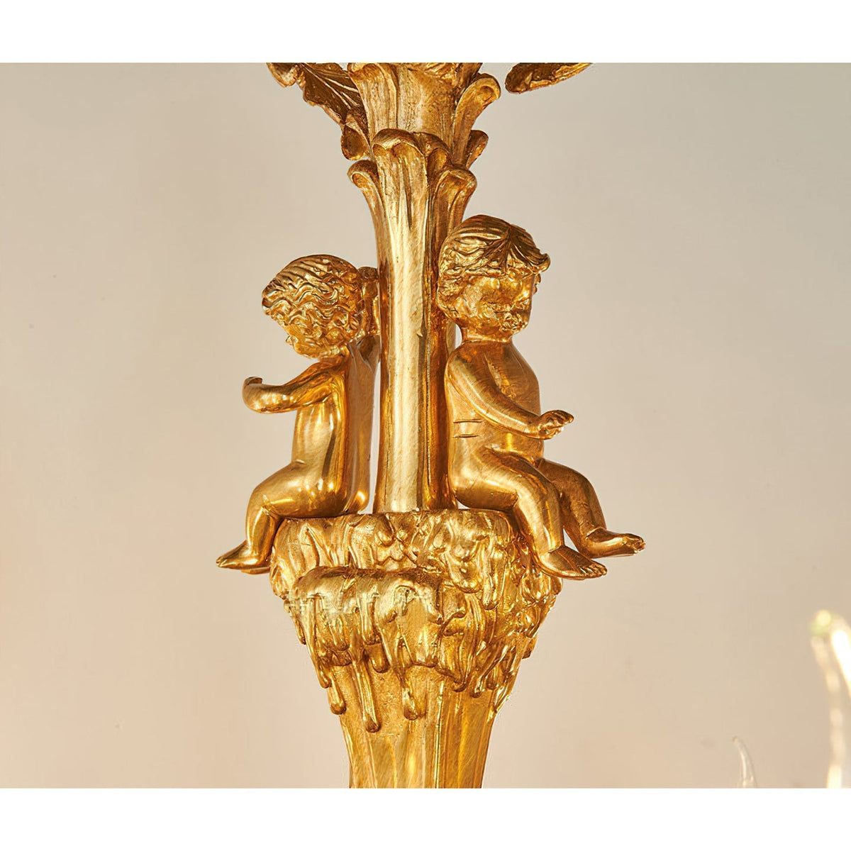 Solarissa Brass Leaf Chandelier