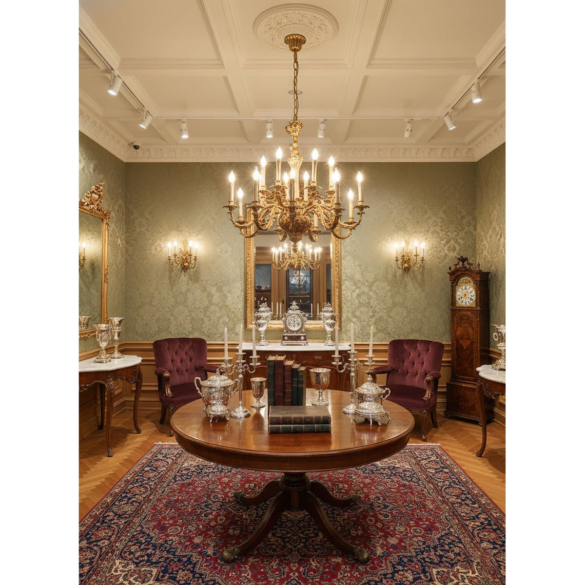 Solarissa Brass Leaf Chandelier