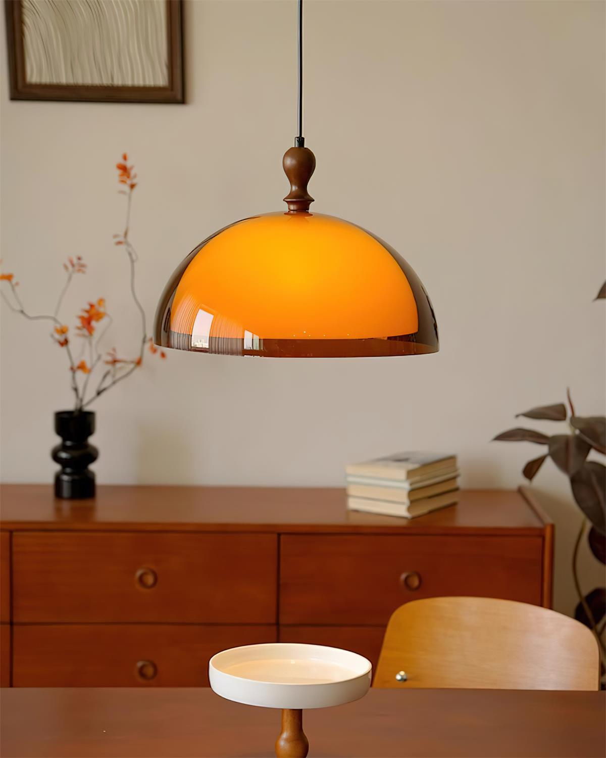 Daro Amber Dome Pendant Light