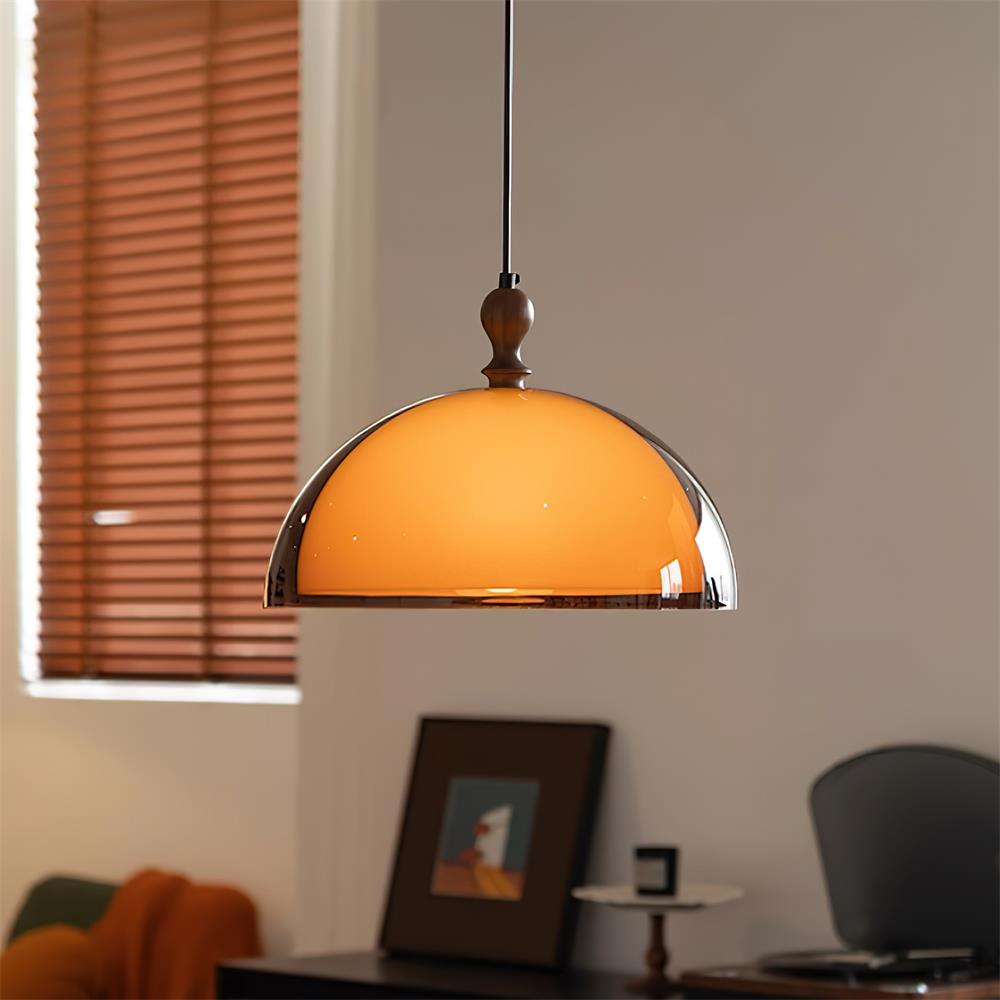 Daro Amber Dome Pendant Light