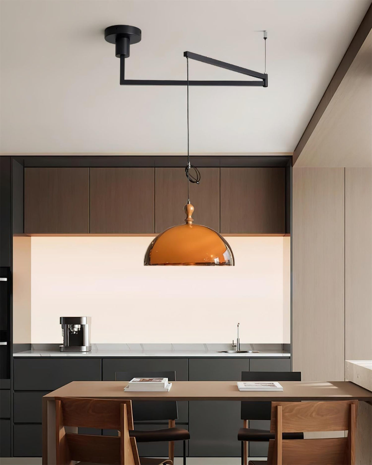 Vika Swing Arm Pendant Lamp