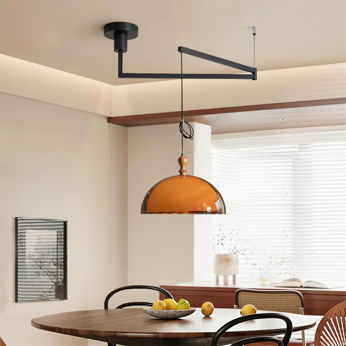 Vika Swing Arm Pendant Lamp