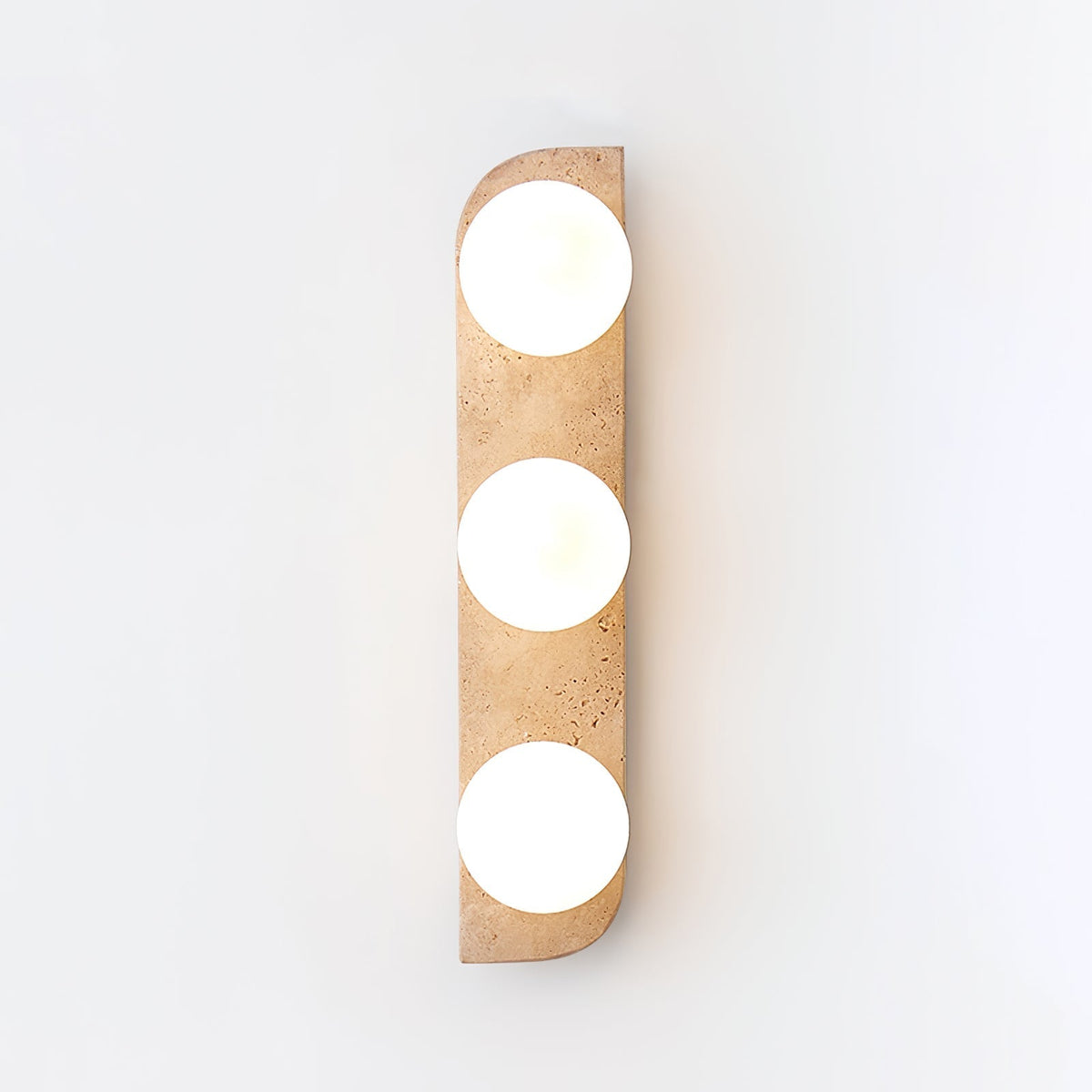 Serearia Minimalist Travertine Plug-In Wall Light