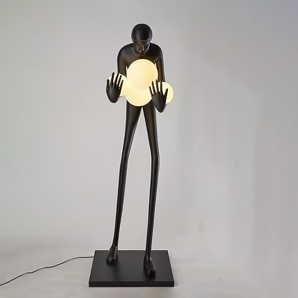 Nyxara Embracing Black Floor Lamp