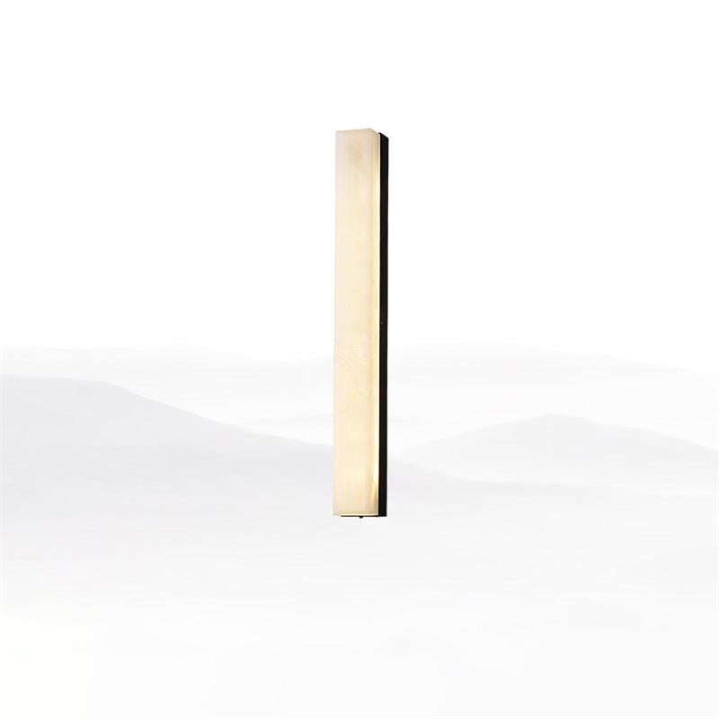 Quill Brass Alabaster Wall Lamp