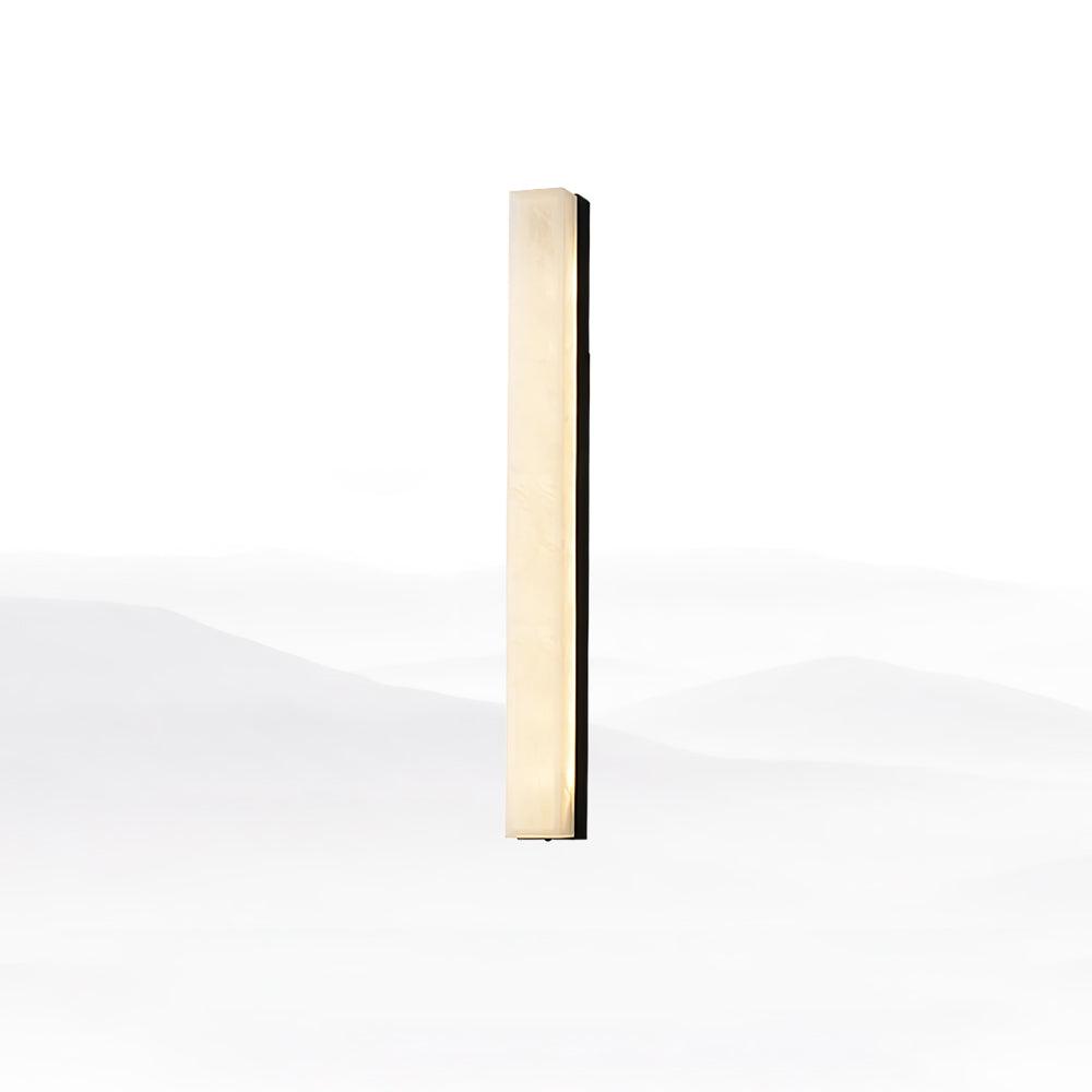 Menepuk Linear Brass Alabaster Wall Lamp