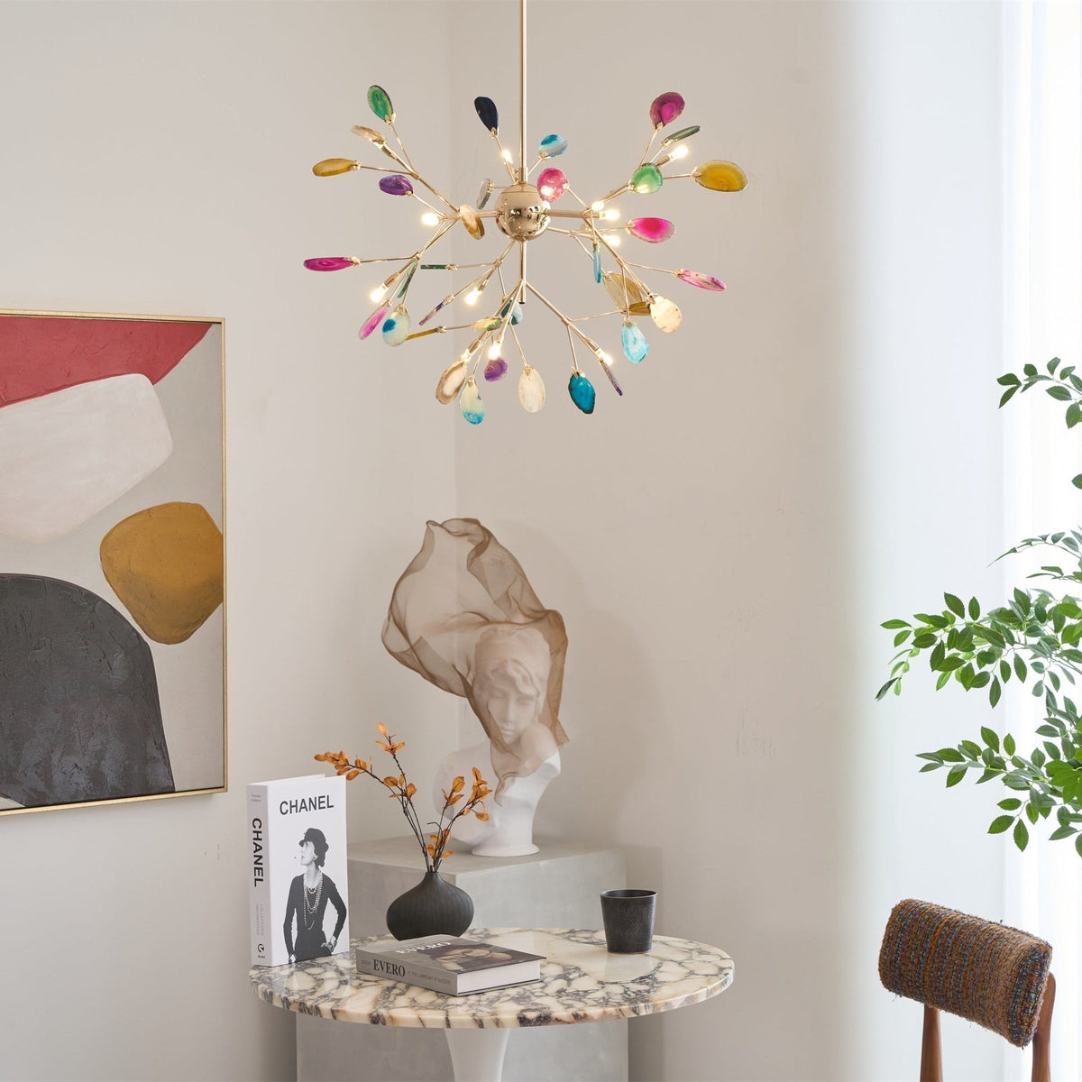 Romimul Chandelier Colorful Branching