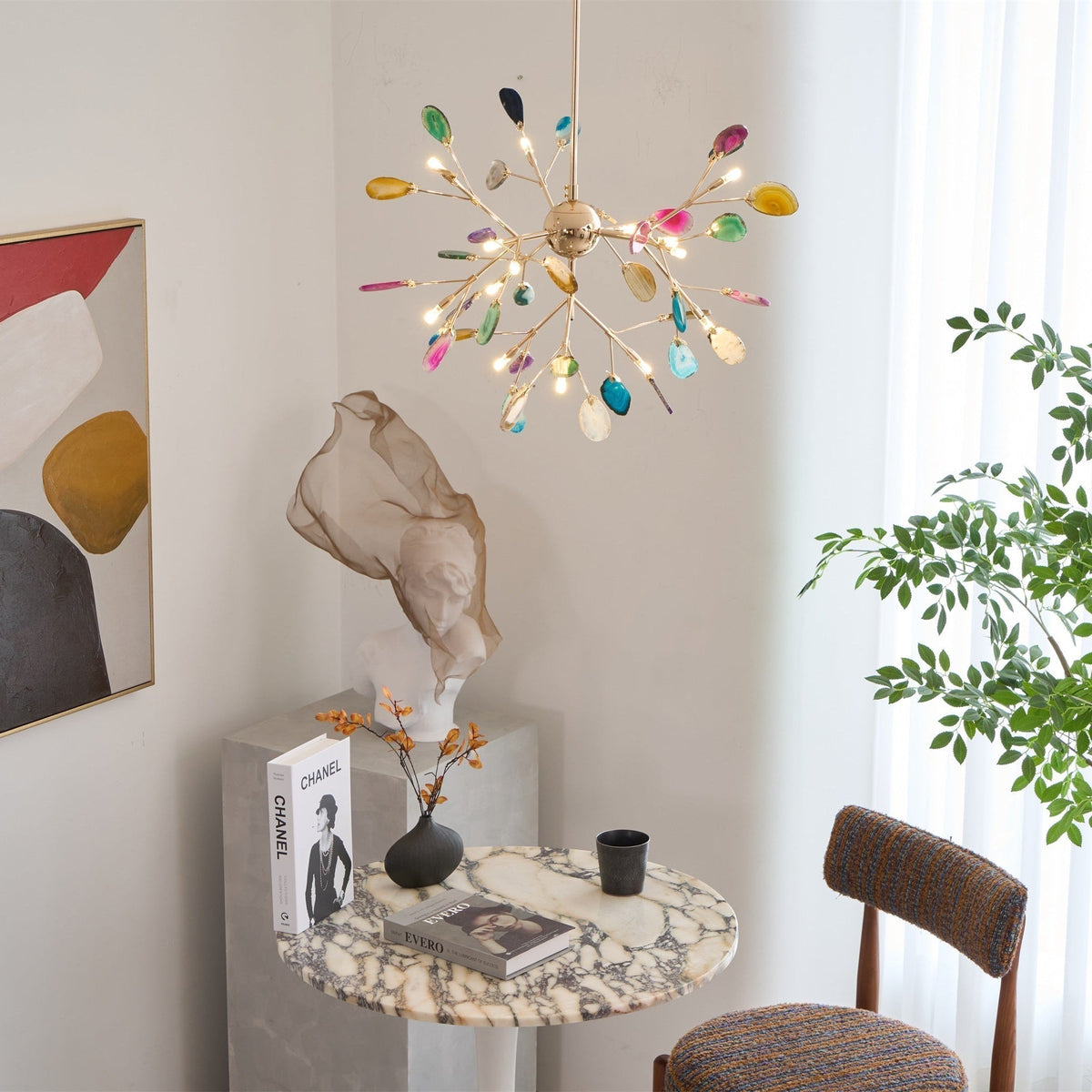 Romimul Chandelier Colorful Branching