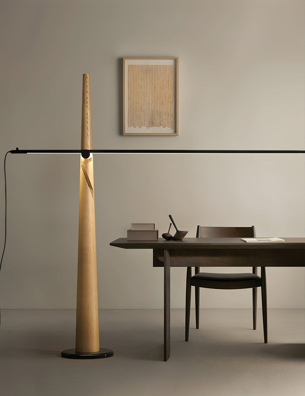 Ovelila Minimalist Wood Floor Lamp