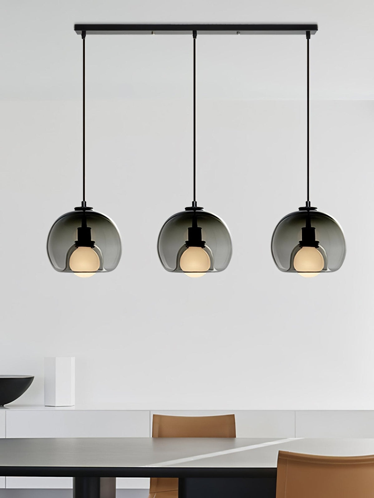 Eamver Glass Contemporary Pendant Light