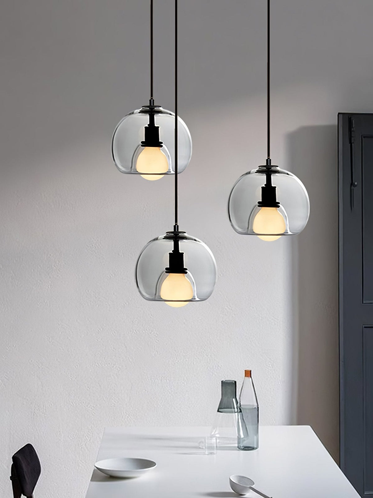 Eamver Glass Contemporary Pendant Light