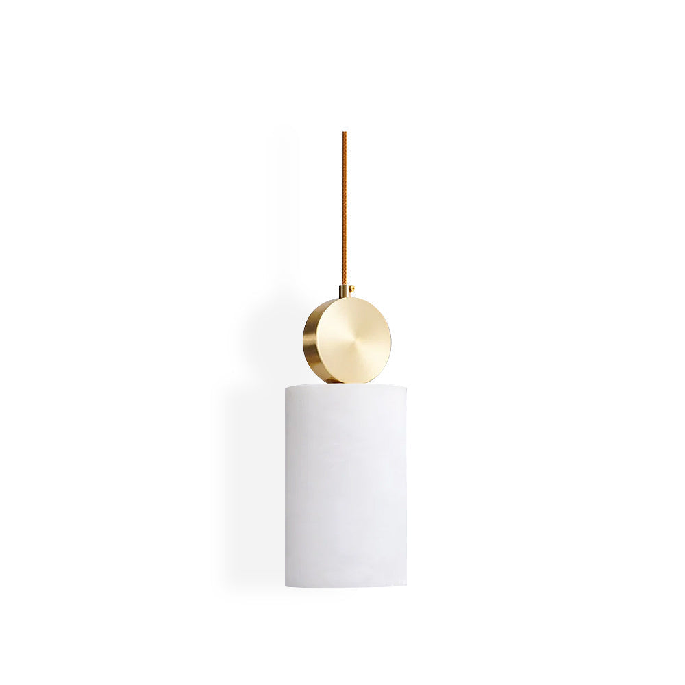 Salen Pendant Light Alabaster & Brass