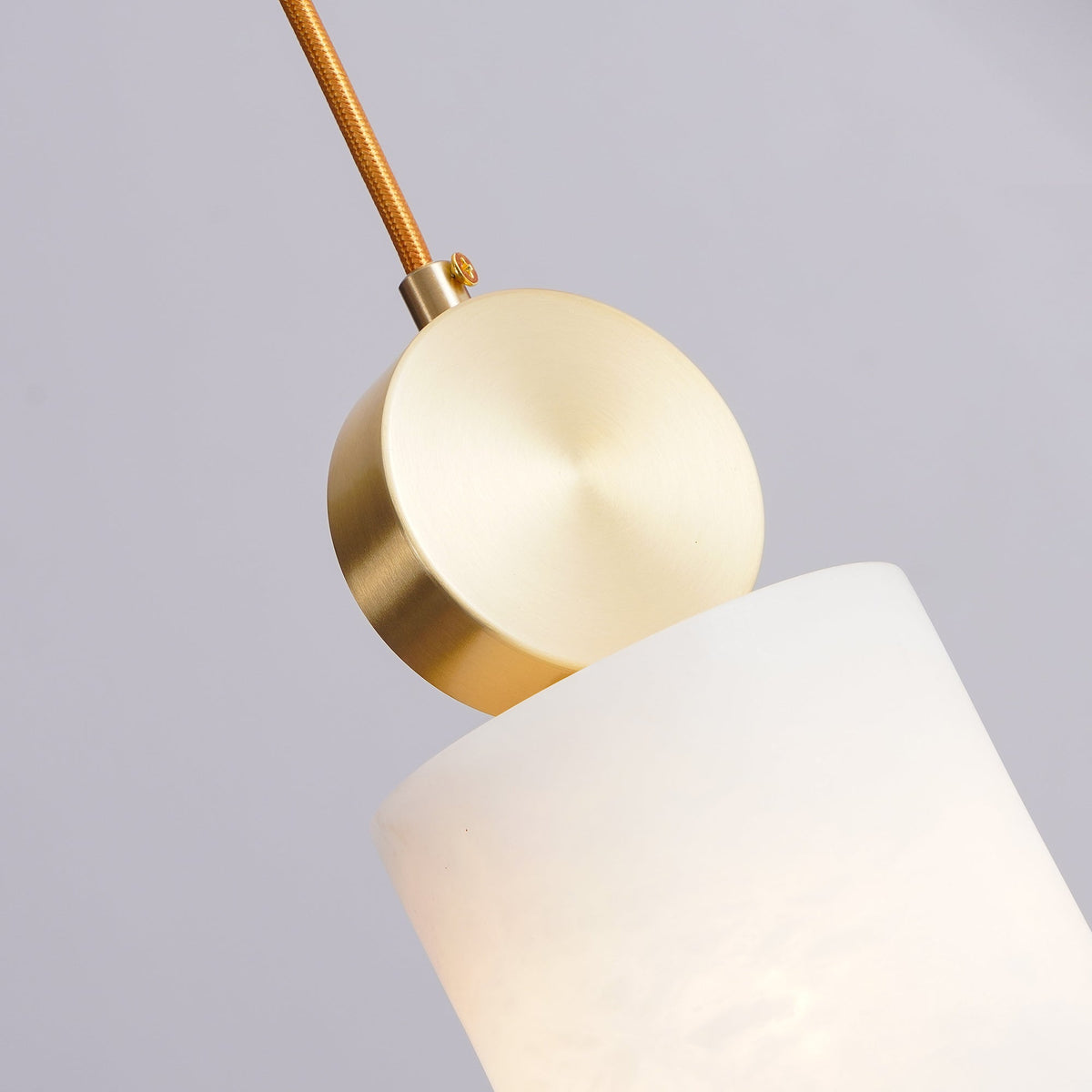 Salen Pendant Light Alabaster & Brass