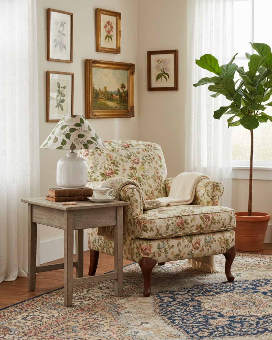 Selisia Floral Table Lamp