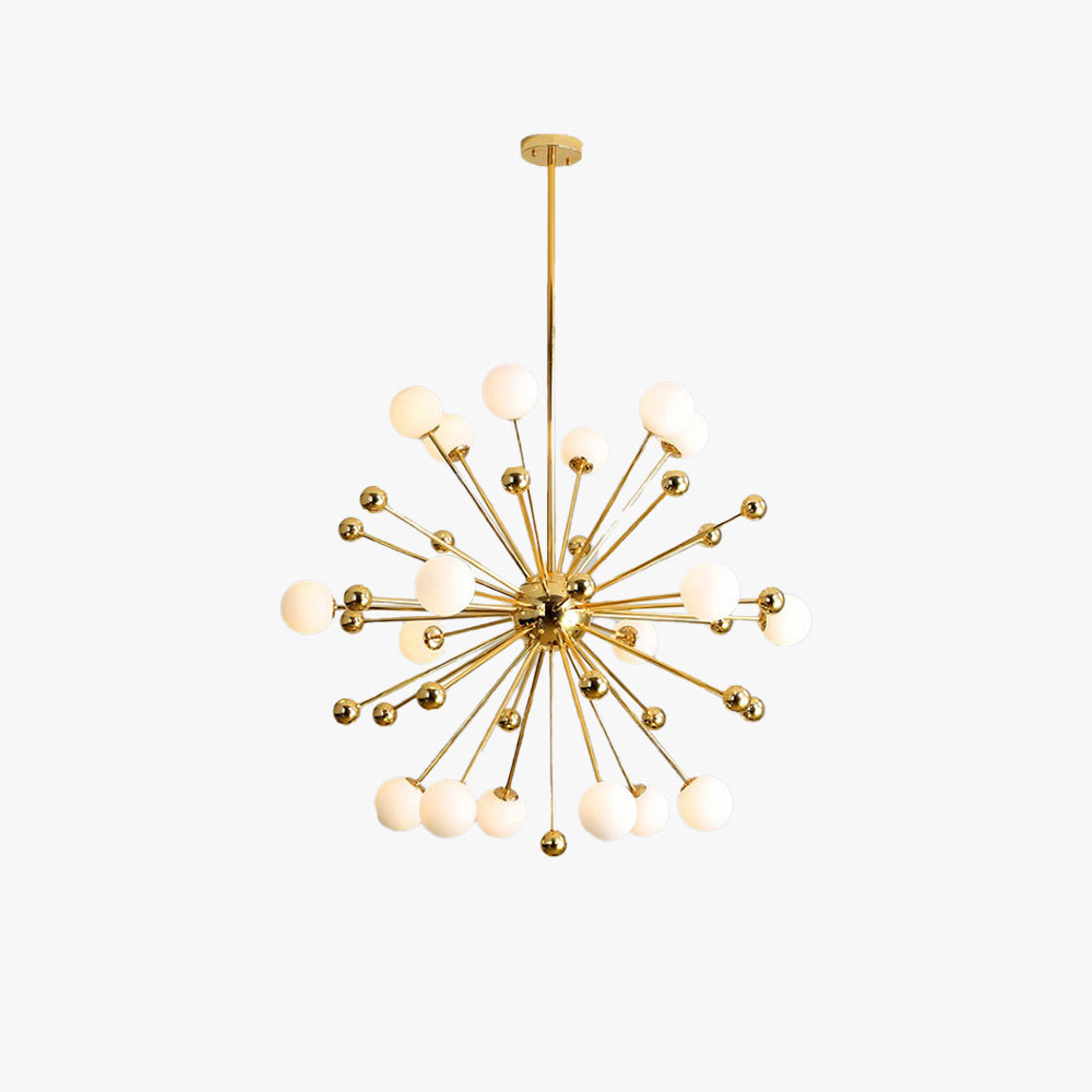 Gagirid Modern LED Chandelier Gold Glass Living/Dining Room/Bedroom