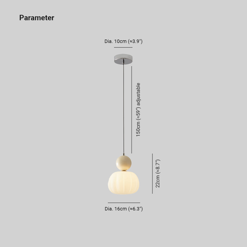 Zivinor Modern LED Pendant Light Chrome Metal Dining Room/Bedroom