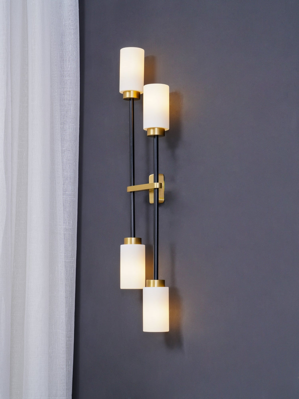 Tekas Wall Lamp Cylinder Glass Linear