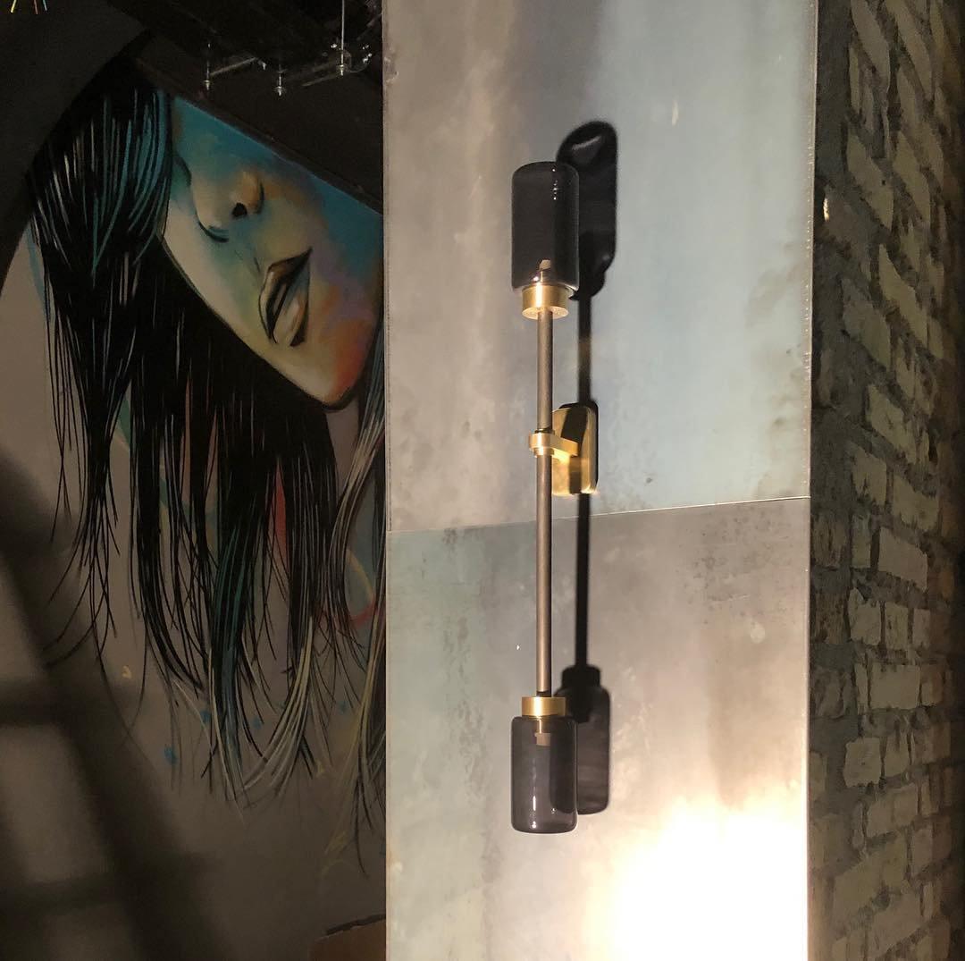 Tekas Wall Lamp Cylinder Glass Linear