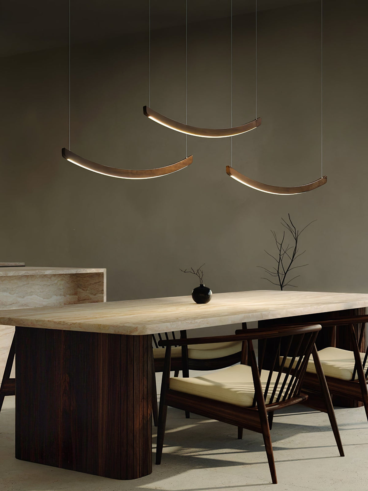 Sororelle Crescent Pendant Lamp