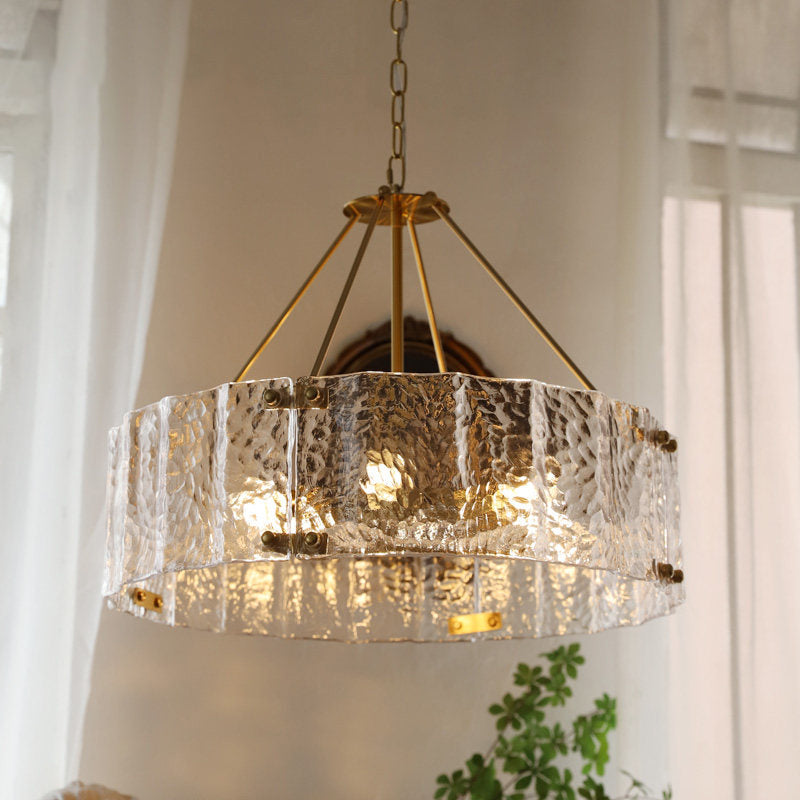 Virelix Glass Drum Chandelier