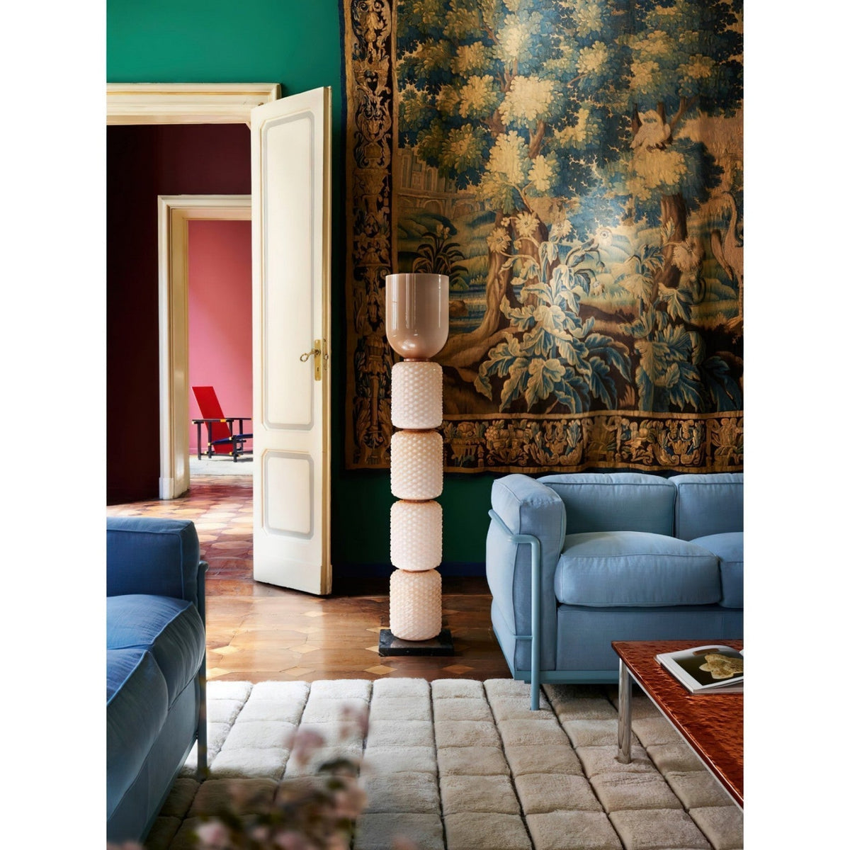 Petaella Contemporary Marble Floor Lamp