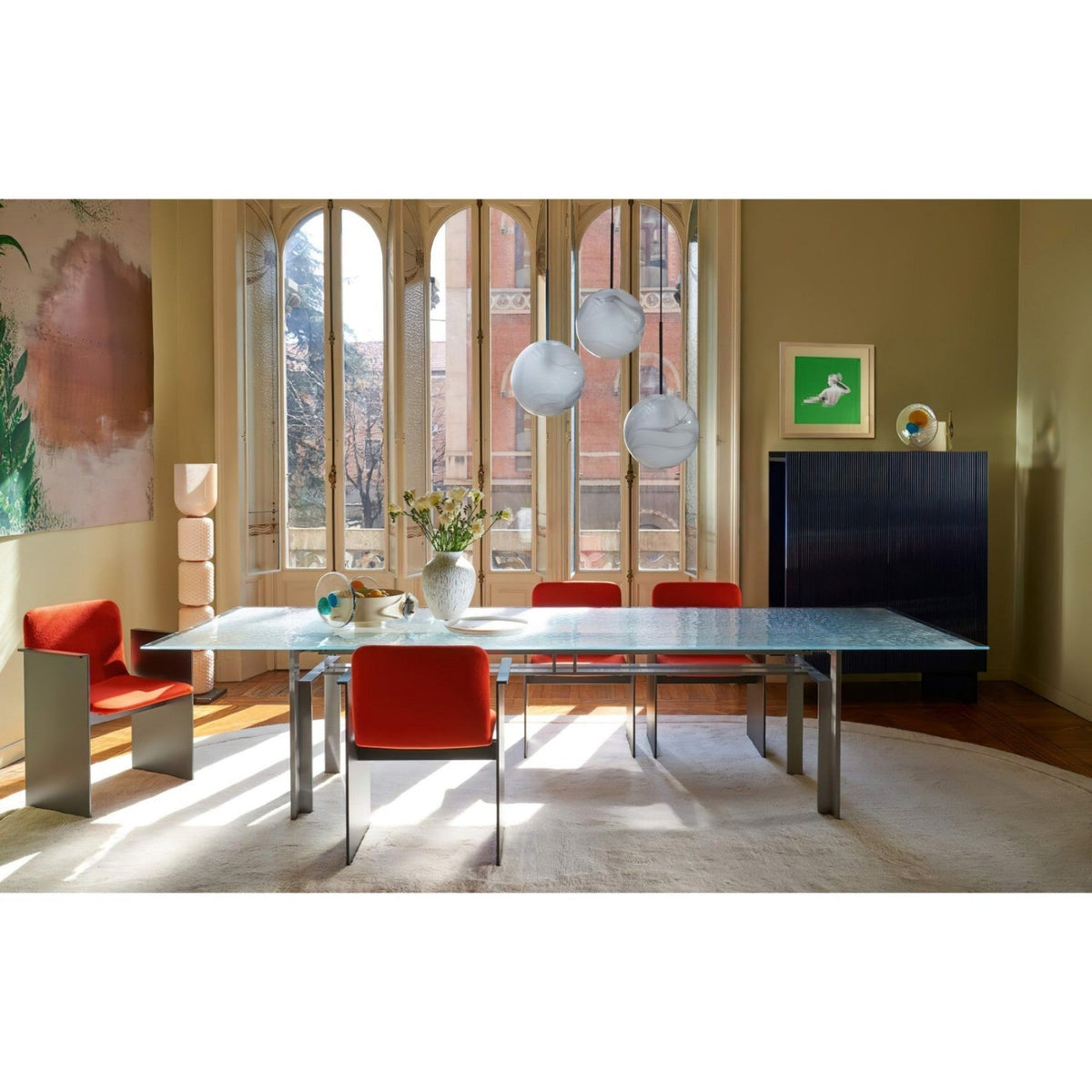 Petaella Contemporary Marble Floor Lamp