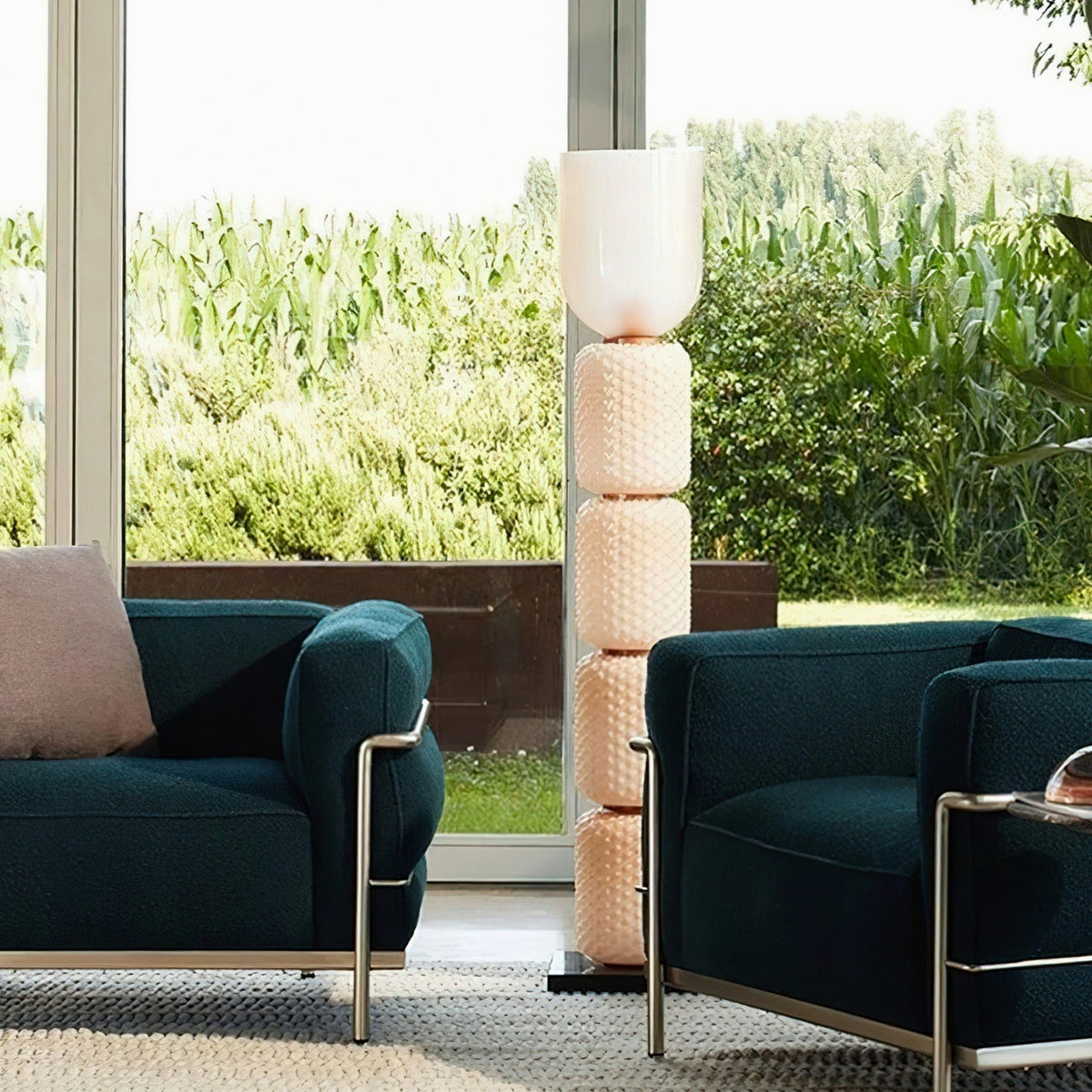 Petaella Contemporary Marble Floor Lamp