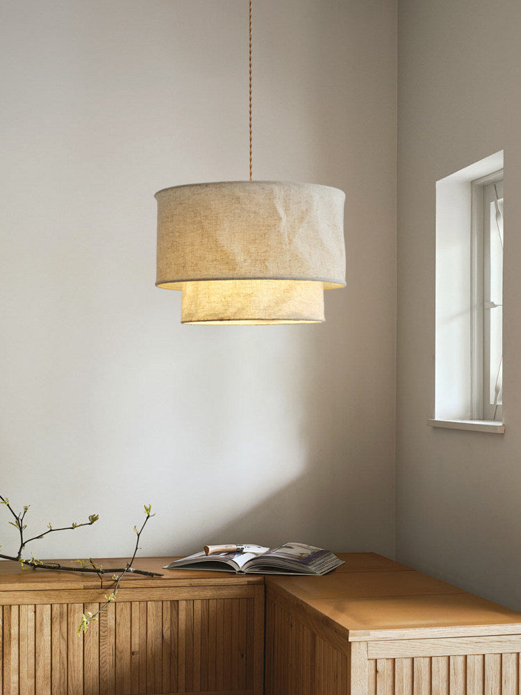 Merrinford Linen Drum Pendant Lamp