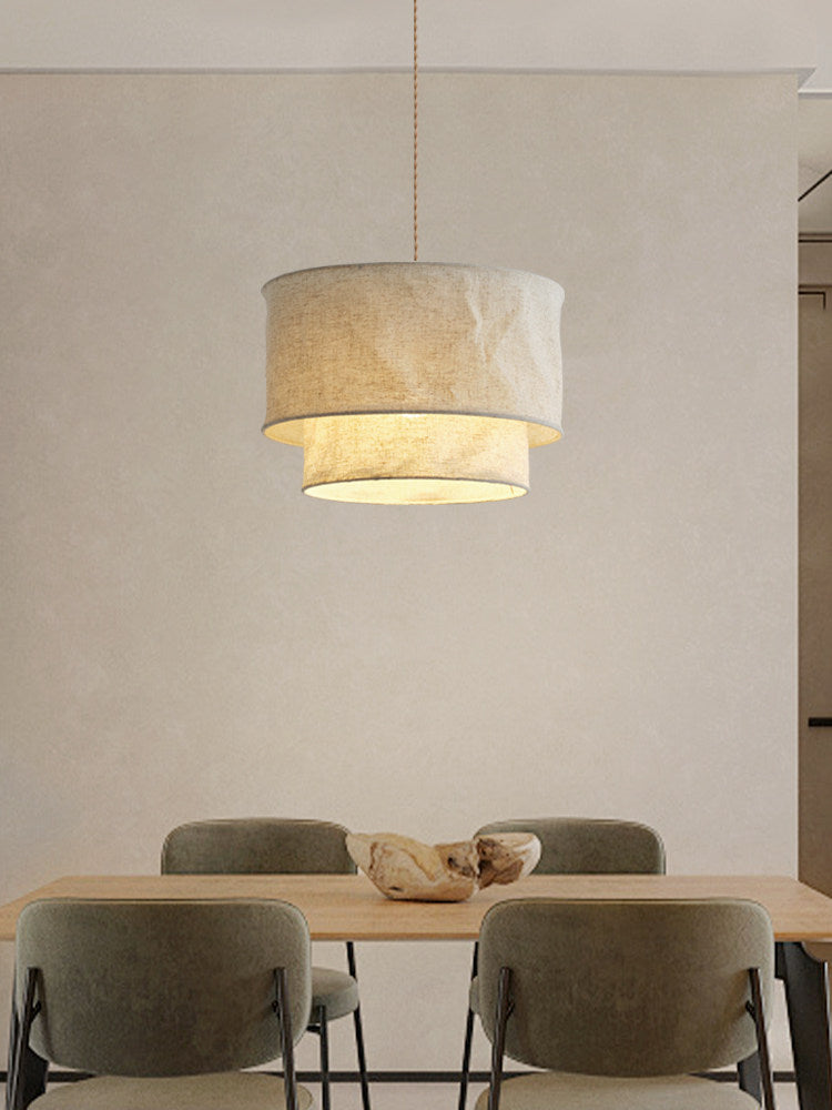Merrinford Linen Drum Pendant Lamp