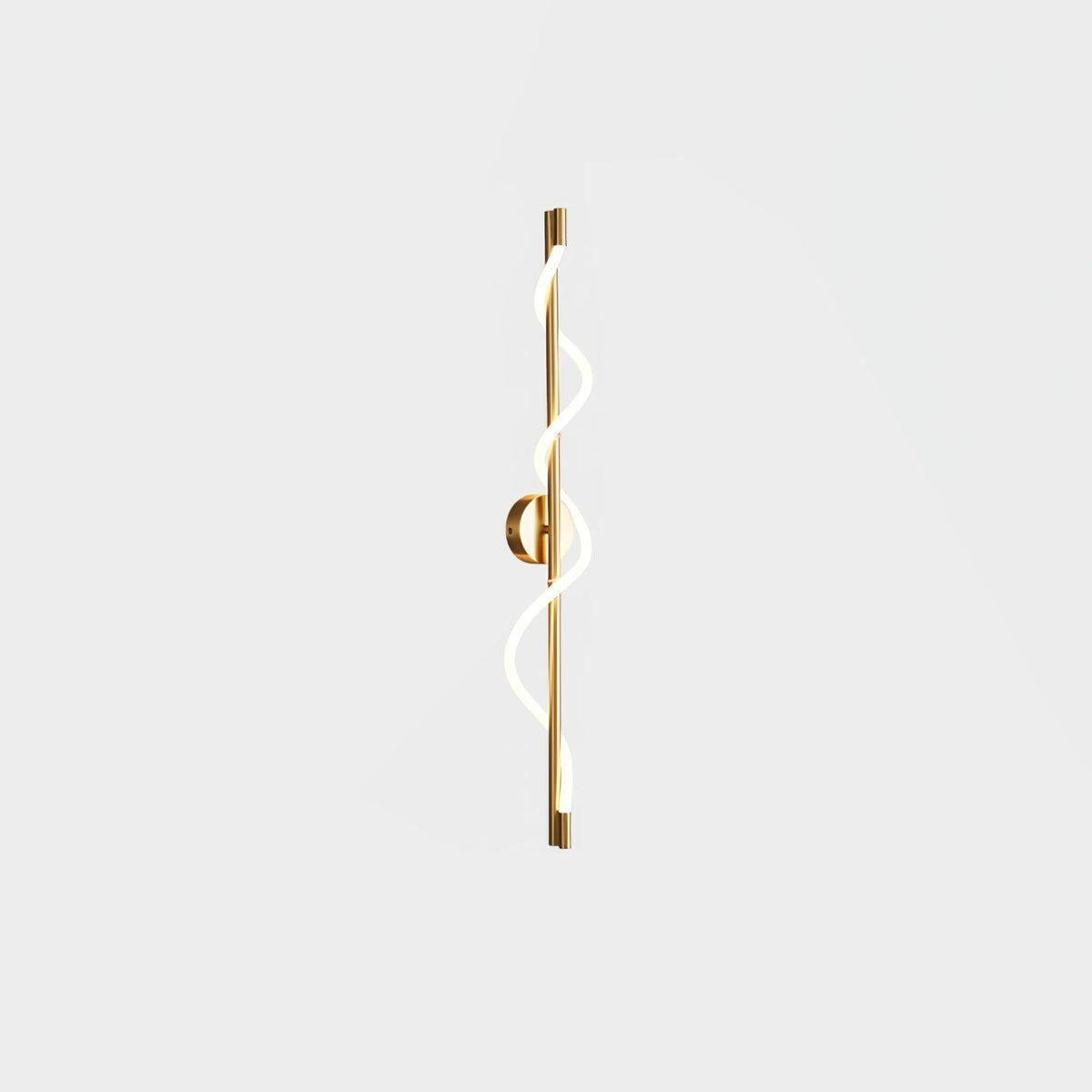 Nivelo Sculptural Brass Silicone Wall Lamp