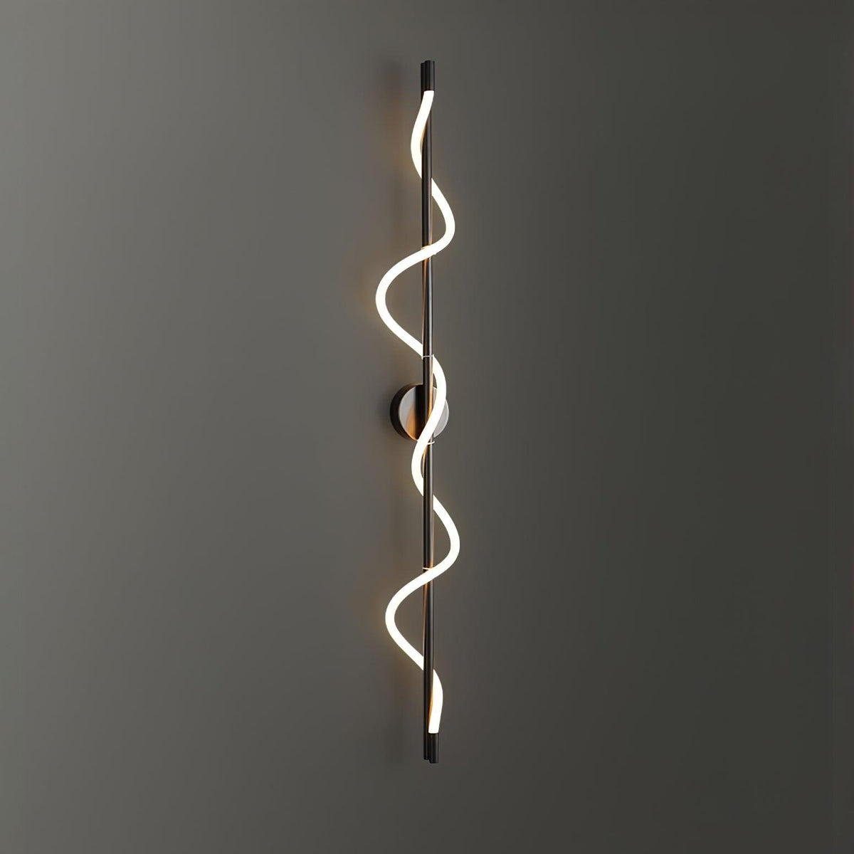 Nivelo Sculptural Brass Silicone Wall Lamp