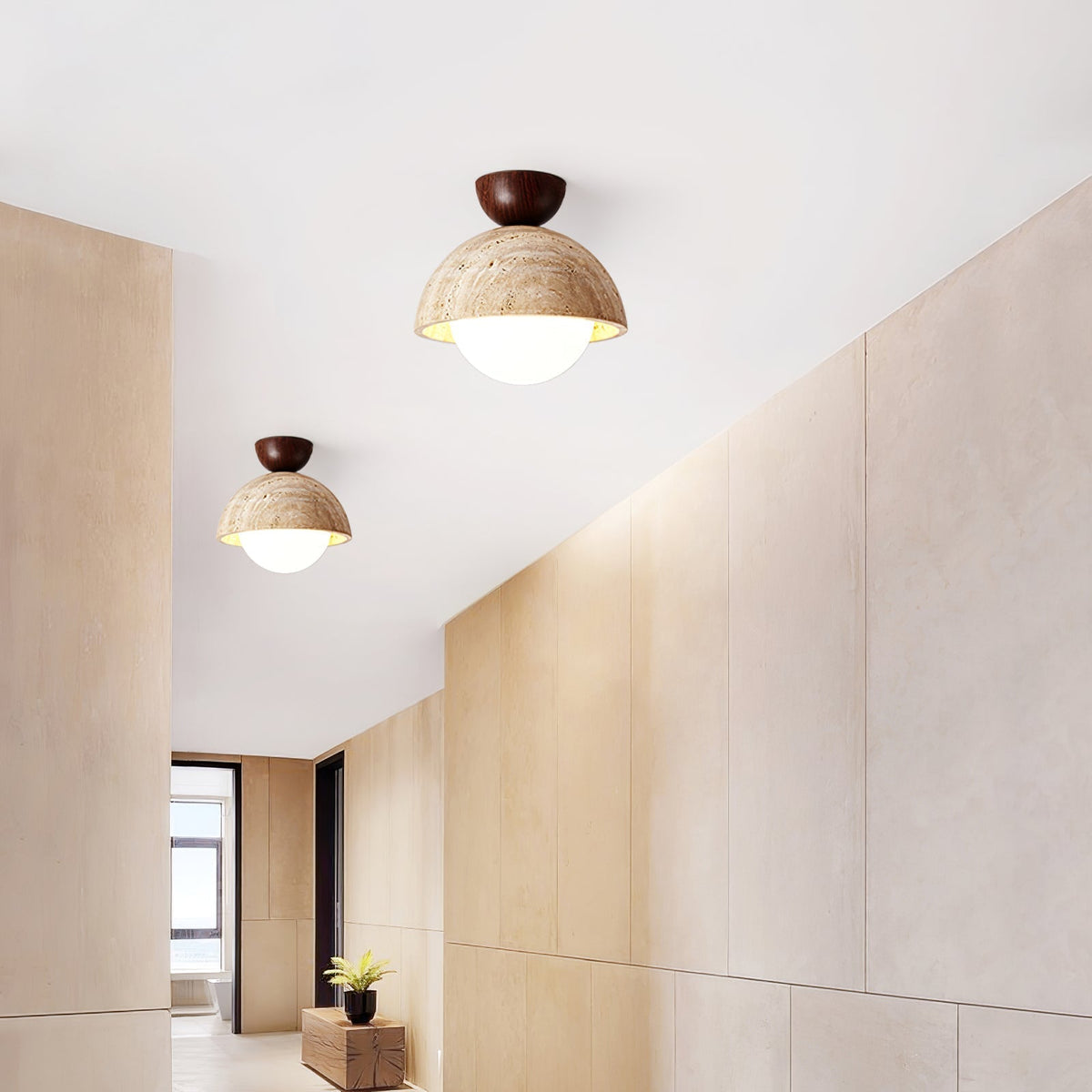 Serireon Travertine Ceiling Light
