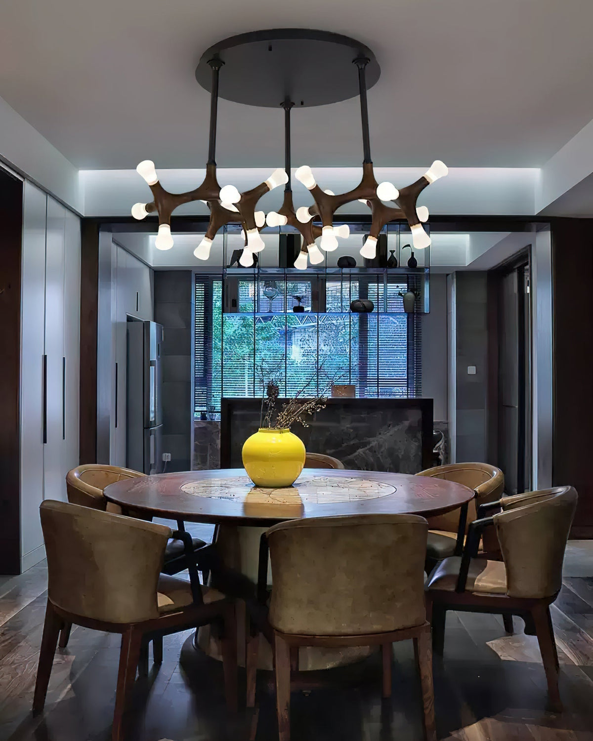 Mynorila Branch-Design Wood Pendant Light
