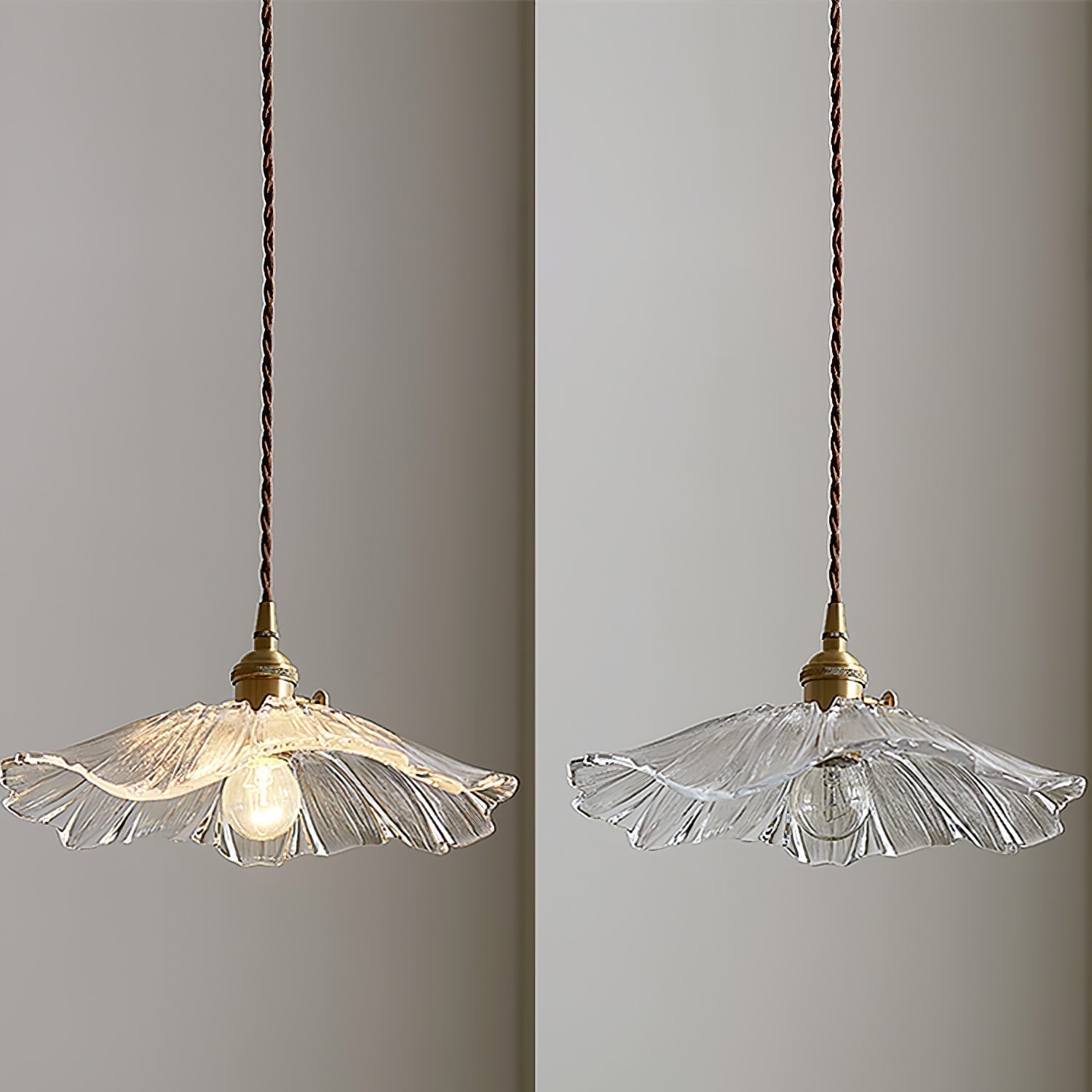 Lavor Flower Glass Ceiling/Pendant Light-Neutral Decor