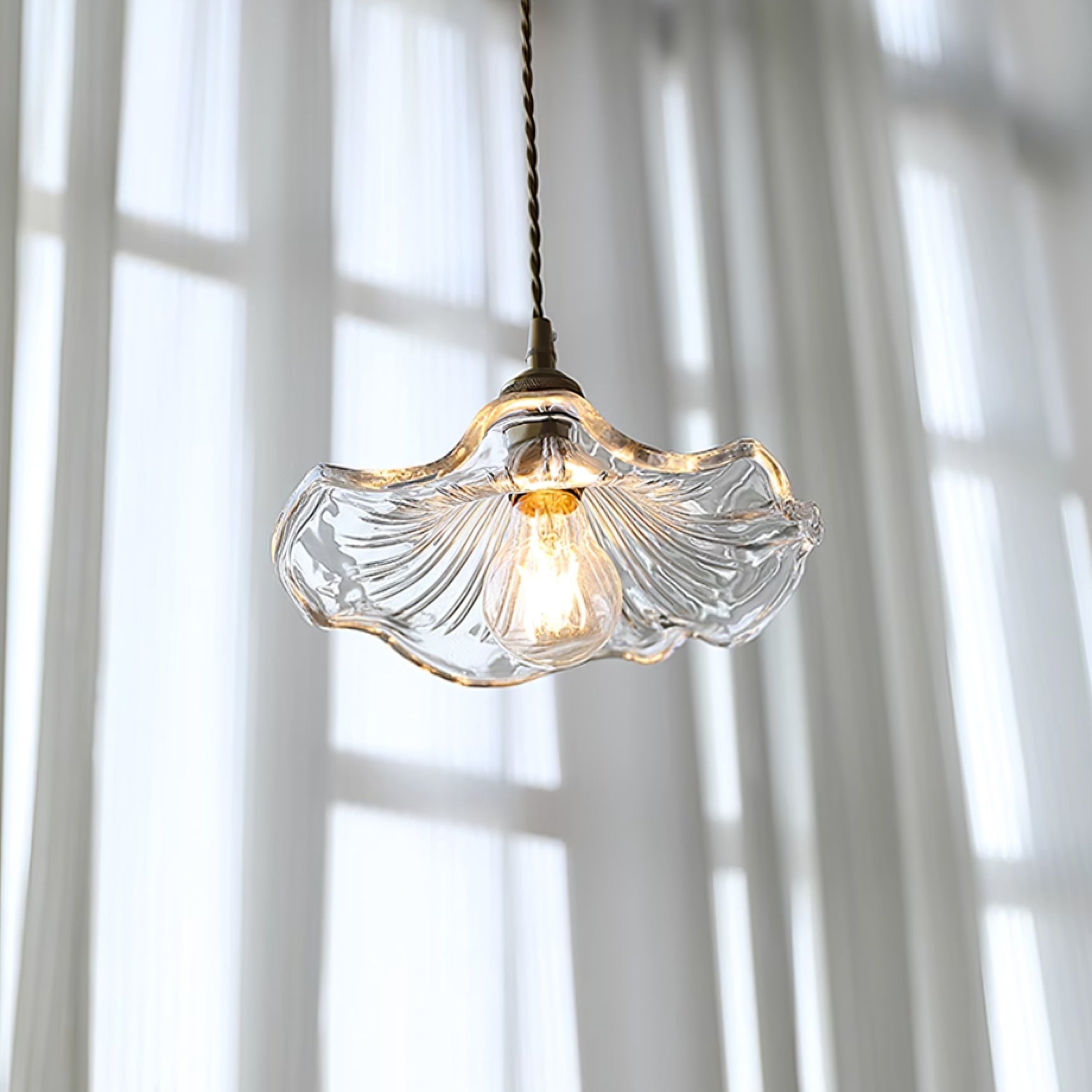 Lavor Flower Glass Ceiling/Pendant Light-Neutral Decor